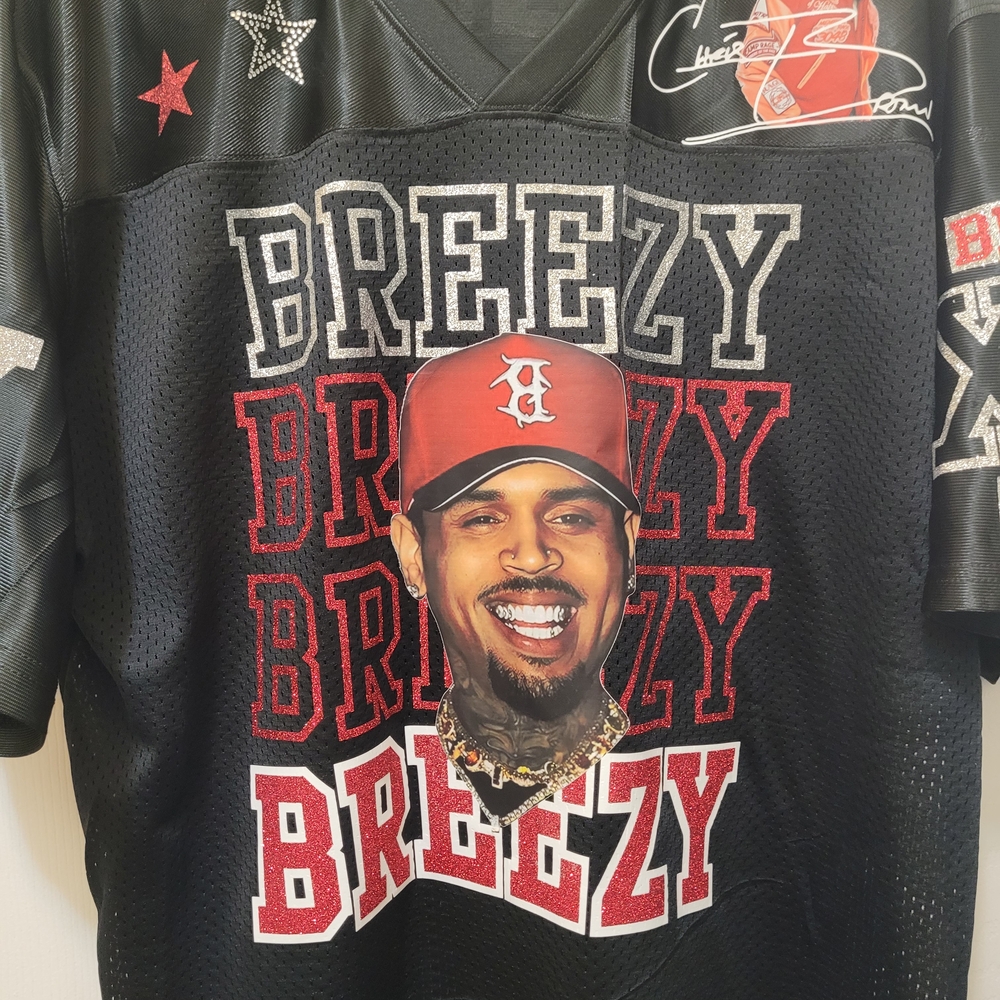 Breezy Black Graphic Women's Jersey